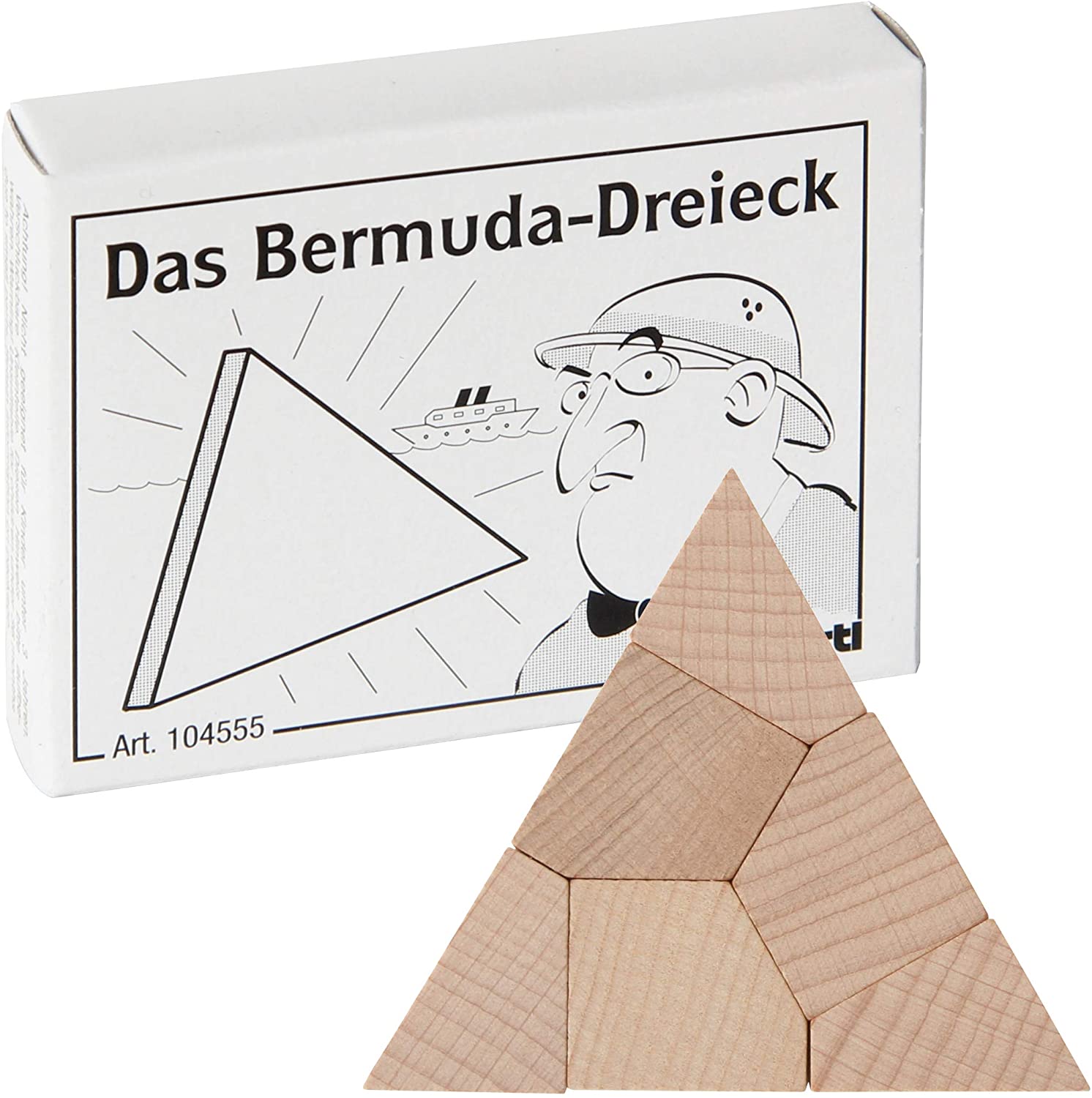 Mini-Holzpuzzle Das Bermuda-Dreieck