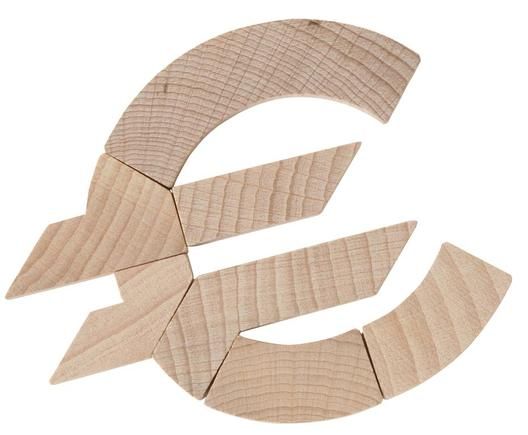 Mini-Holzpuzzle Das Euro-Puzzle