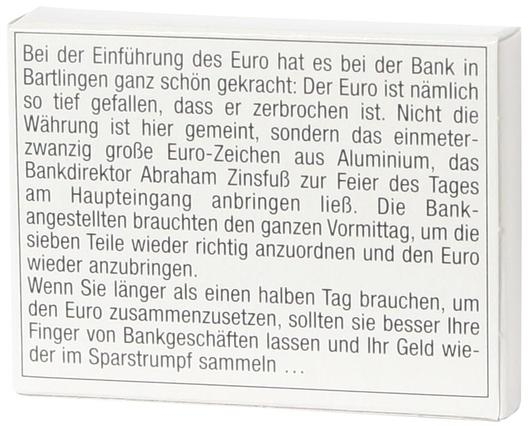 Mini-Holzpuzzle Das Euro-Puzzle
