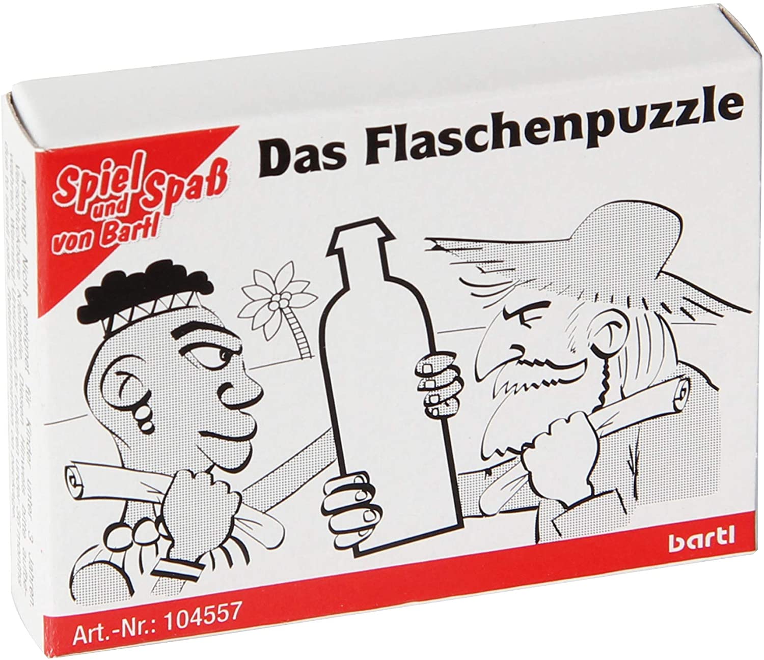 Mini-Holzpuzzle Das Flaschenpuzzle