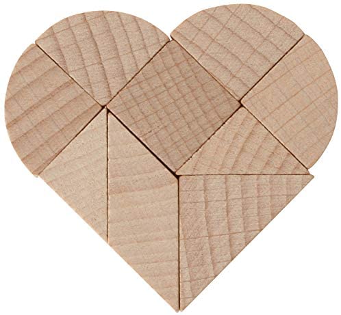 Mini-Holzpuzzle Das gebrochene Herz