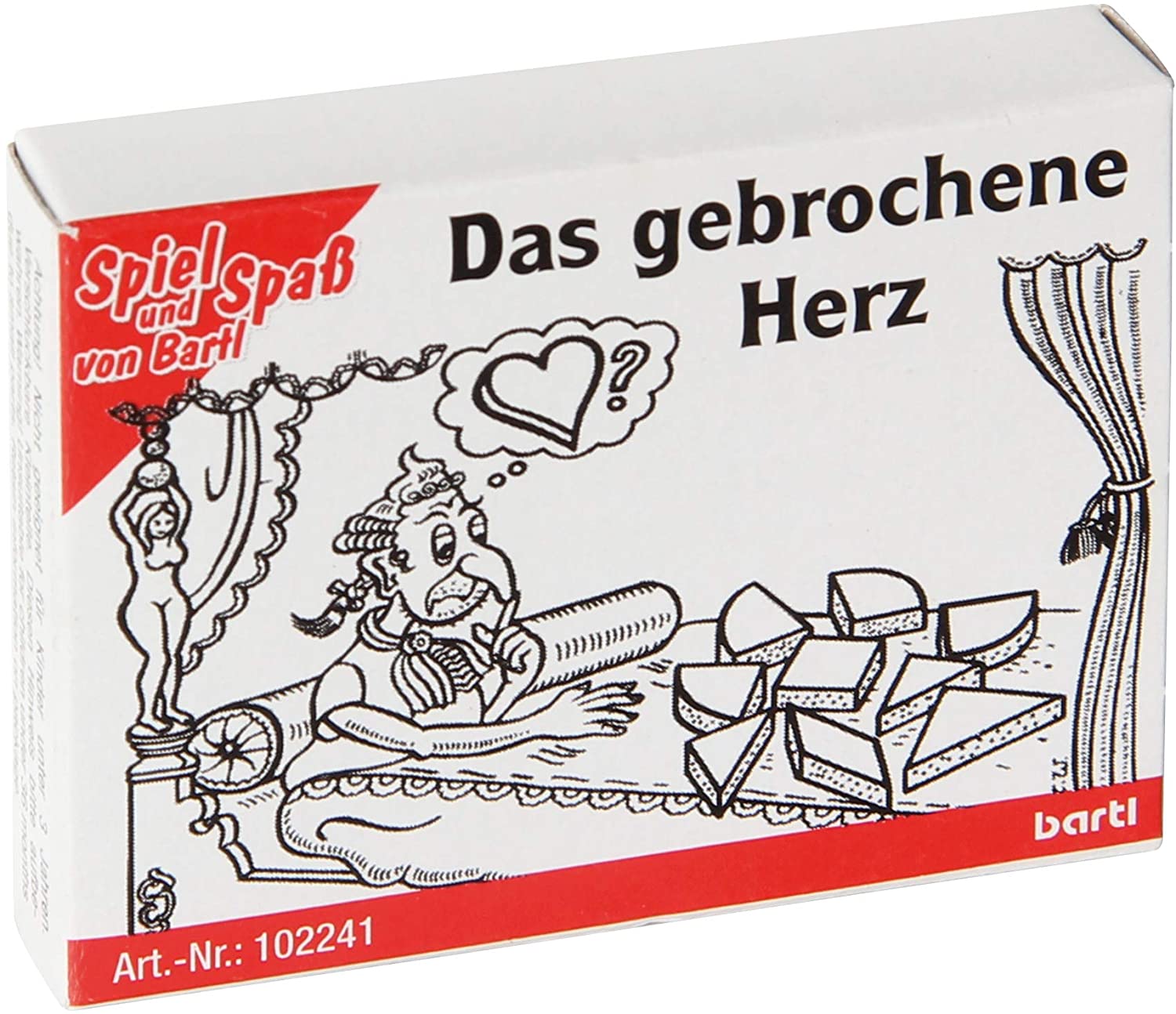 Mini-Holzpuzzle Das gebrochene Herz