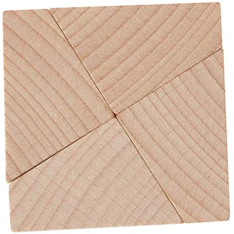 Mini-Holzpuzzle Das Quadrat-Rätsel