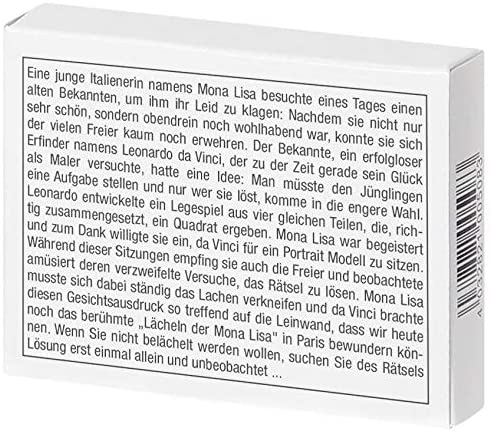 Mini-Holzpuzzle Das Quadrat-Rätsel