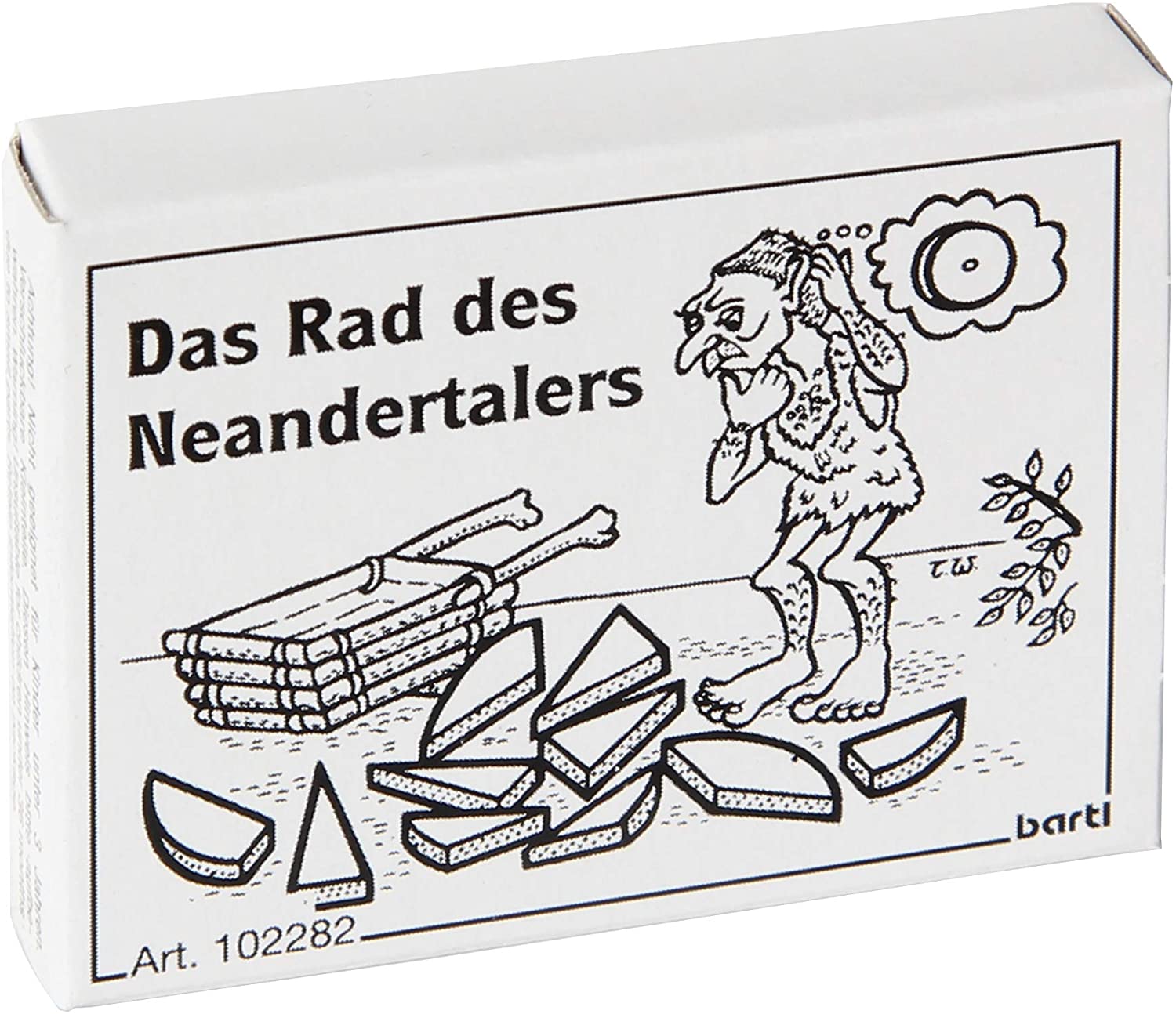 Mini-Holzpuzzle Das Rad des Neandertalers