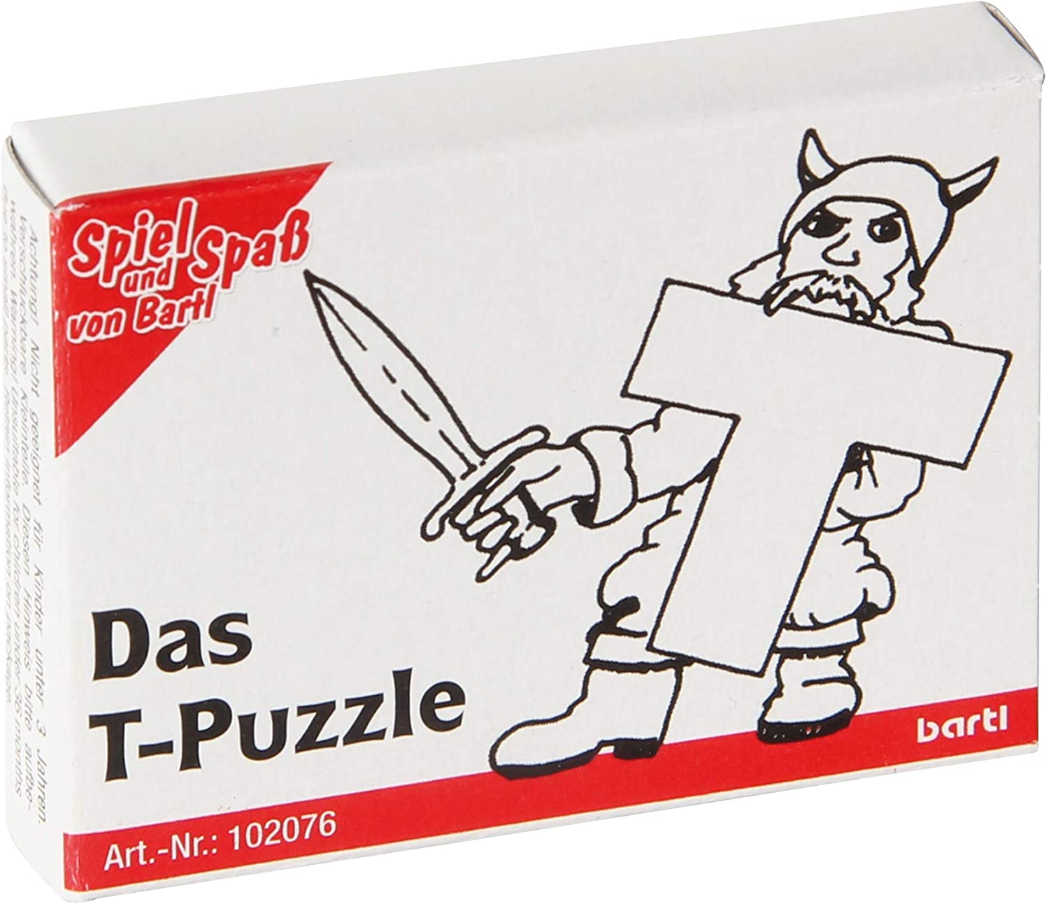 Mini-Holzpuzzle Das T-Puzzle