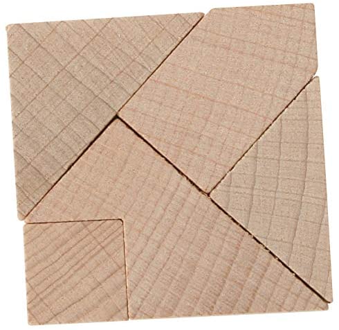 Mini-Holzpuzzle Das zerbrochene Quadrat