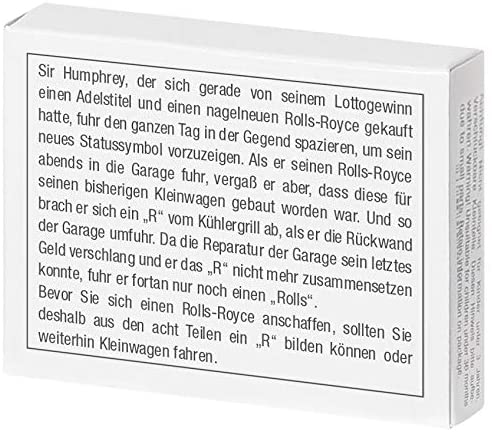Mini-Holzpuzzle Das zerbrochene R