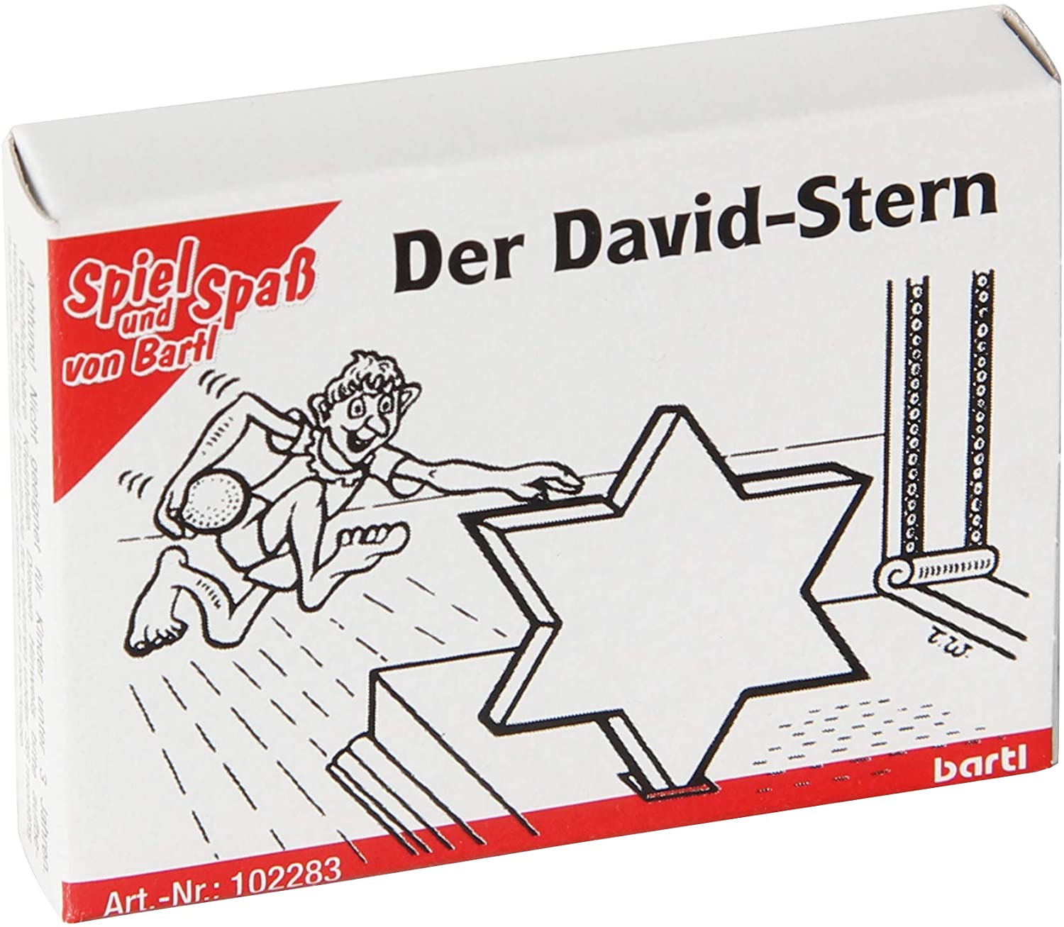 Mini-Holzpuzzle Der David-Stern