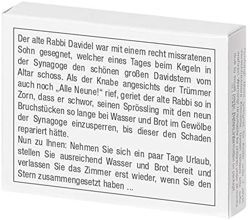 Mini-Holzpuzzle Der David-Stern