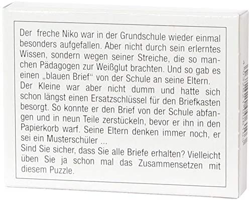 Mini-Holzpuzzle Der geheime Brief