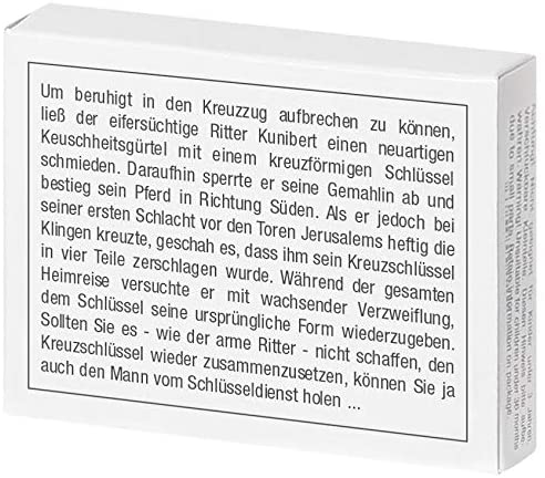 Mini-Holzpuzzle Der Kreuz-Schlüssel
