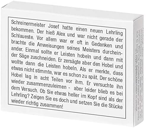 Mini-Holzpuzzle Der zersägte Hobel