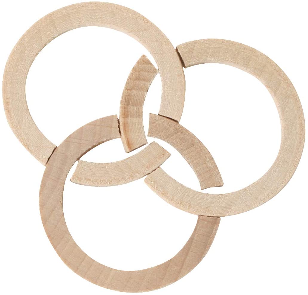Mini-Holzpuzzle Die olympischen Ringe der Antike