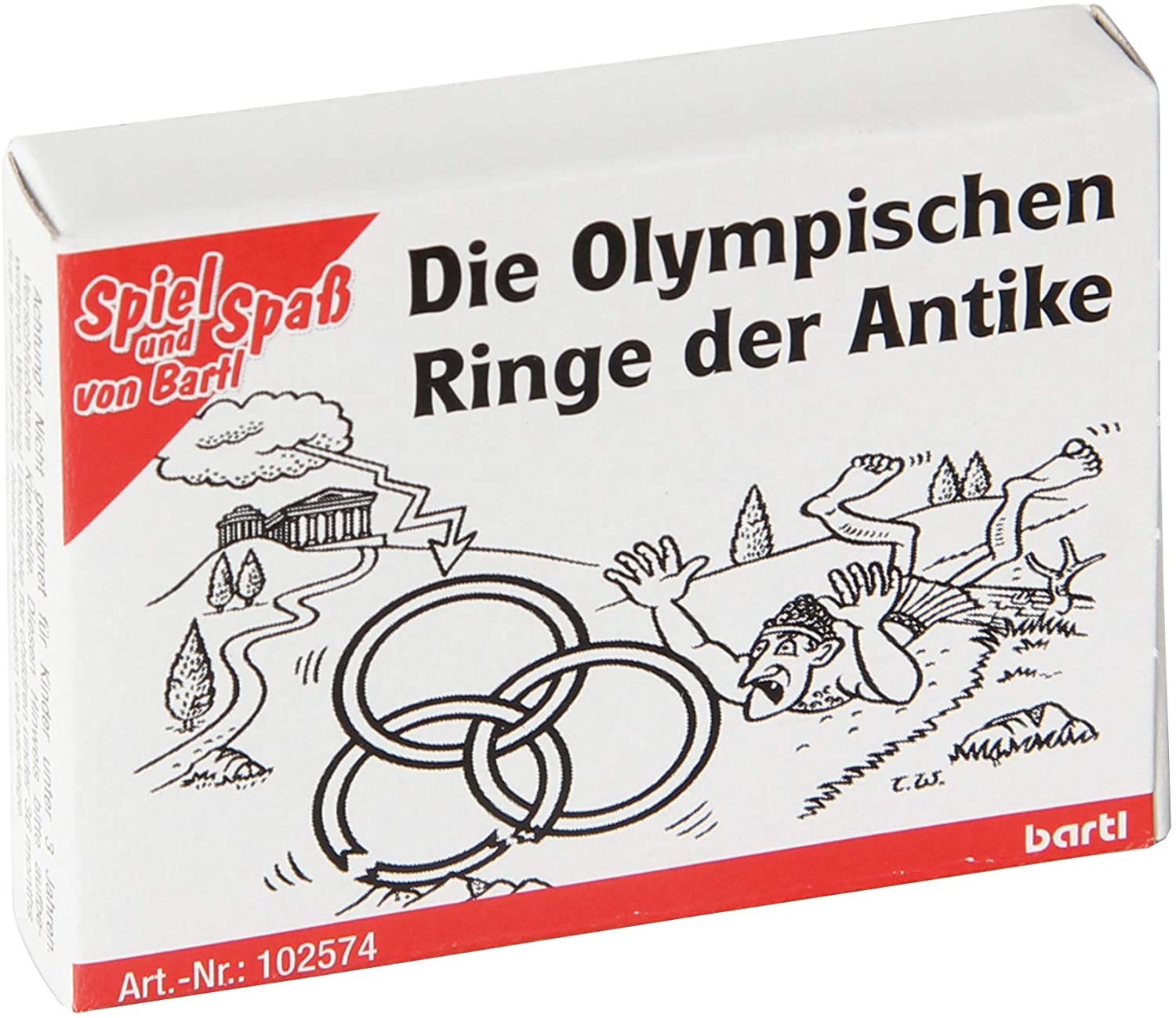 Mini-Holzpuzzle Die olympischen Ringe der Antike