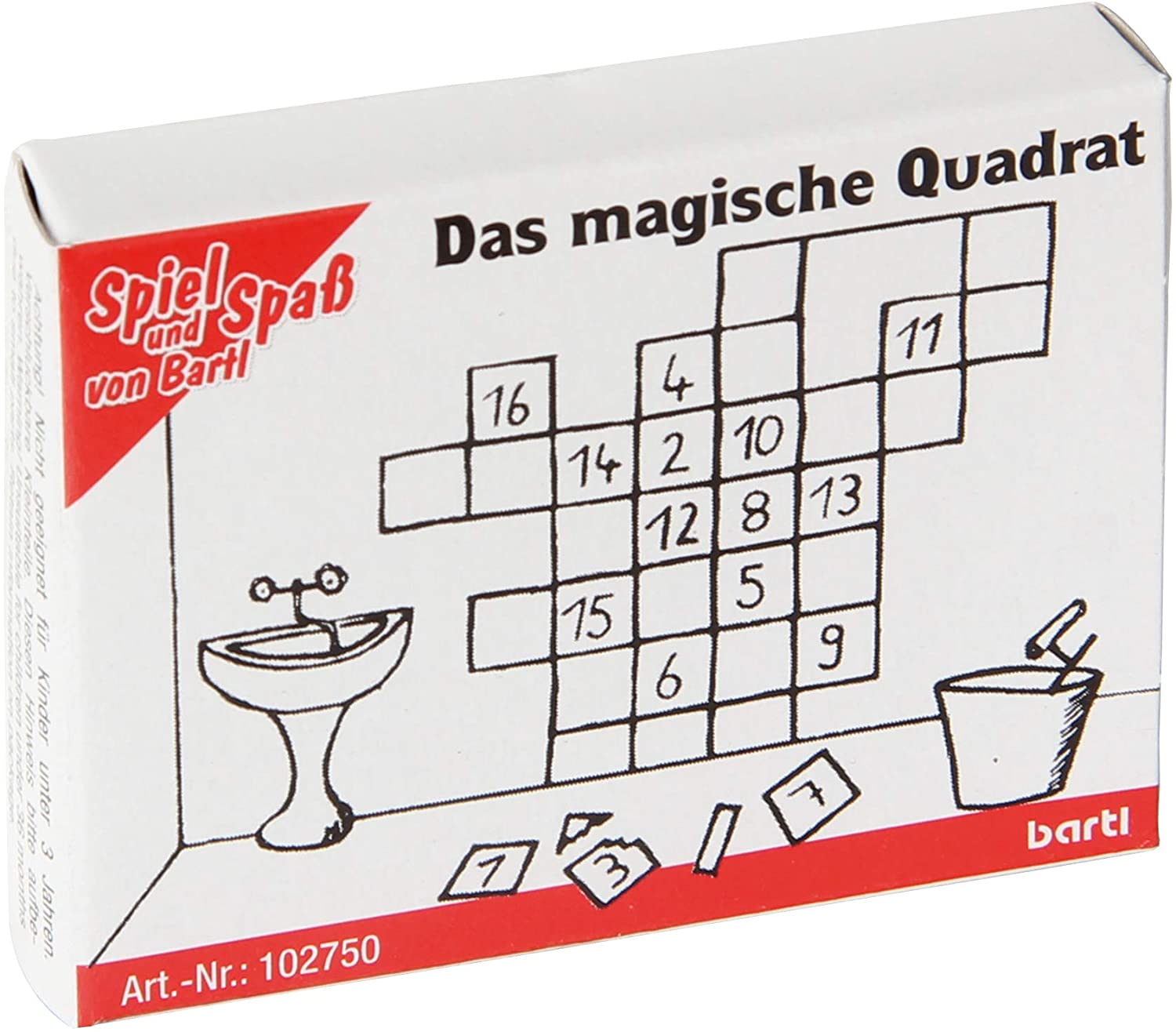 Mini-Knobelspiel Das magische Quadrat