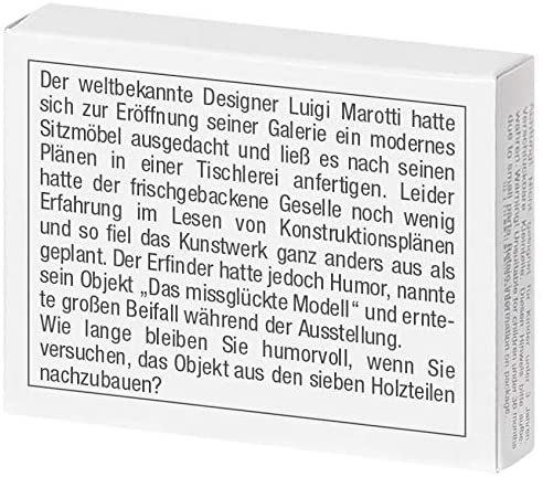Mini-Knobelspiel Das missglückte Modell
