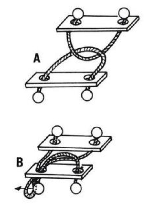 Mini-Knobelspiel Der indische Seiltrick Lösung