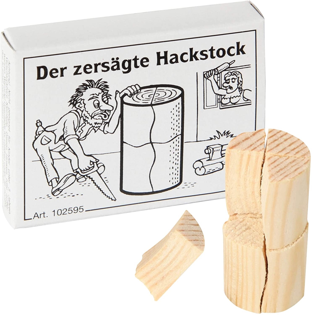 Mini-Knobelspiel Der zersägte Hackstock