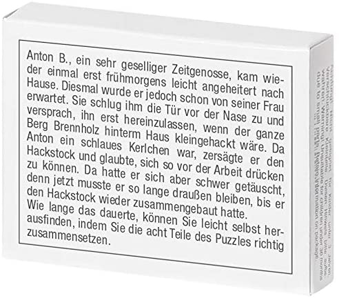 Mini-Knobelspiel Der zersägte Hackstock