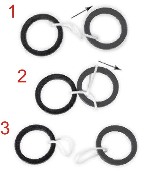Mini-Knobelspiel Die Hochzeitsringe Lösung