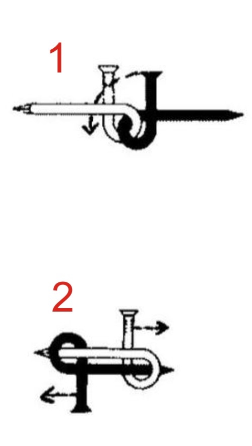 Mini-Knobelspiel Die verbogenen Nägel Lösung