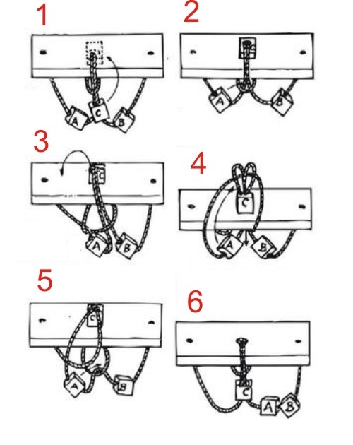 Mini-Knobelspiel Die Würfel von Cäsar Lösung