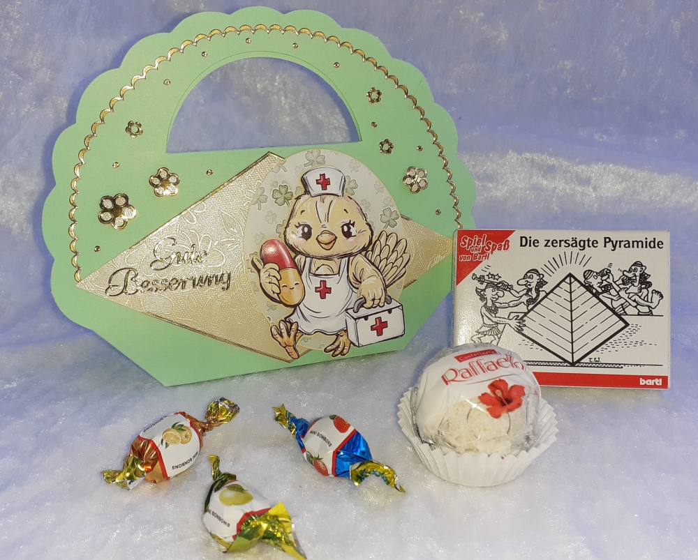 Mini-Knobelspiel Die zersägte Pyramide Geschenkverpackung