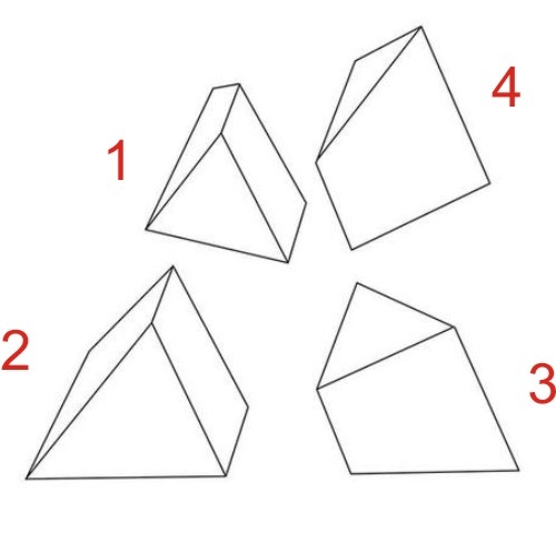 Mini-Knobelspiel Die zersägte Pyramide Lösung