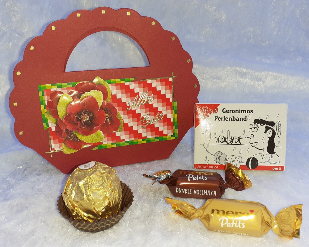 Mini-Knobelspiel Geronimos Perlenband Geschenkverpackung