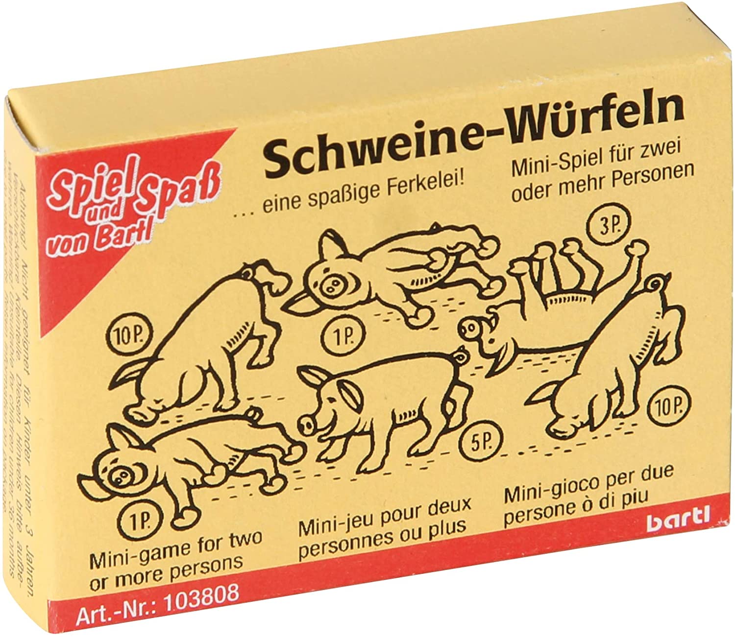 Mini-Spiel Schweine-Würfeln