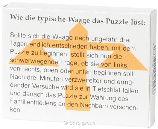 Sternzeichen-Puzzle die Waage